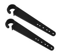 WRITWAA 2 Pezzi Accessori a Leva Per Sedie a Rotelle Manubrio Del Controller Della Imbottito Spingere Freno Sostituzioni Davanti Mano Sicurezza Chiave Adulti Pa-30% gf Black