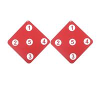 WRITWAA 2 Pezzi Accessorio da Allenamento per Scherma, Rosso in Gomma | Doppia Faccia, Stabilità a Parete, Hardware Incluso, per Ginnasti Esperti e Maestri