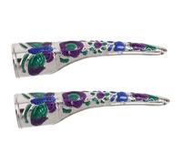 WRITWAA 2 Pezzi Artigli Lunghi Per Dita Anelli Per Unghie in Metallo Estensione Gioielli Per Unghie Di Halloween Punta Delle Dita Accessori Cosplay Per Le Donne Costume Festa Di Halloween