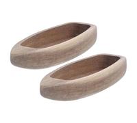WRITWAA 2 Pezzi Barca in Legno Miniatura Decorazione Marina Rustica per Scrivania Durabilità Affidabile Senza necessità di Cura Speciale