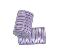 WRITWAA 2 Pezzi bigodini rulli di schiuma se stesso bigodino raso arricciatura Strumento di curling rulli autobloccanti Viola,porpora