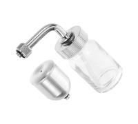 WRITWAA 2 Pezzi Bottiglia per Aerografo in Plastico e Metallo Resistente alla Corrosione con Coperchio, Contenitore Ricaricabile Versatile per Pittura