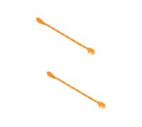 WRITWAA 2 Pezzi Calzascarpe Con Manico Extra Lungo Per Tiragraffi Per La Schiena E Per I Piedi Per Uomini Per Portatili In Pp Arancioni