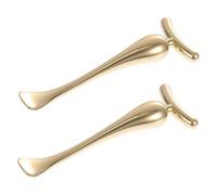 WRITWAA 2 Pezzi Cucchiaio Strumenti Per Il Massaggio Degli Occhi Delle Bastoncini Massaggianti Per Gli Occhi Sticchi Di Massaggio Per Gli Occhi Lega Di Zinco D'oro