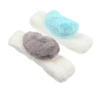 WRITWAA 2 Pezzi Fascia D'amore Carino Spa Banda Per Gruppo Musicale Cuore Fascia Per Lavare Il Viso Elastici Fascia Per Da Doccia Per Donna Facciale Vello Di Corallo