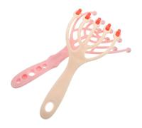 WRITWAA 2 Pezzi Grattatesta: Strumento Massaggiatore Manuale per Il Cuoio Capelluto - Dispositivo per La Pulizia Della Testa con Rullo E Artiglio per La Del Cuoio Capelluto E Dei Capelli in Casa E in