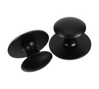 WRITWAA 2 Pezzi Maniglia a Ventosa in Acciaio Inox Nero per Armadi e Casa | Aderenza Forte, Presa Sicura, Resistente All’usura, Supporto Affidabile, per Anziani e Donne in Gravidanza
