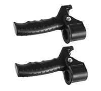 WRITWAA 2 Pezzi Manopole Ergonomiche per Bastone Passeggio Antiscivolo Supporto per Anziani Impugnatura Confortevole per Aiuto alla Deambulazione Nere
