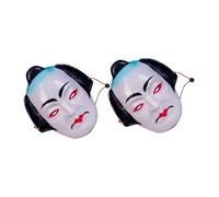 WRITWAA 2 Pezzi Maschere Samurai per Adulti Accessori per Culturali Festival e Drammaturgia
