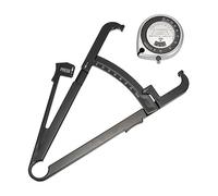 WRITWAA 2 Pezzi Misuratore Di Spessore Del Grasso A Nastro Misuratore Di Grasso Corporeo Strumento Di Misurazione Del Grasso Custodia In Plastica Abs Nero