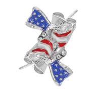 WRITWAA 2 Pezzi Orecchini con per Design Leggero e Patriottici per Celebrazioni Del Accessori Scintillanti per Estivi
