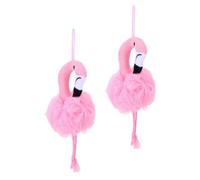 WRITWAA 2 Pezzi Palla Da Bagno Fenicottero Pulizia a Fondo Carino Palline Da Bagno Di Fenicotteri Macchia Lavasciuga Per La Pulizia Del Bagno Adulti Corpo Tutela Dell'ambiente Pe Rosa