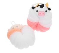 WRITWAA 2 Pezzi Palla Da Bagno Per Animali Vasca Da Bagno Per Gigante Giocattoli Per Il Bagno Scrubber Bagno Di Spugne Lavaggio Corpo Spugne Da Bagno Body Loofah Doccia Luffa