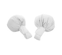 WRITWAA 2 Pezzi Palla da Massaggio Spa Tailandese alle Erbe Tessuto di Cotone Bianco, Rilascio Aroma Profumato e Sollievo dallo Stress per Ufficio e Palestra