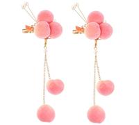 WRITWAA 2 Pezzi Peach headdress clip ragazzo Tornante che fa i primi passi mini fermagli per da donna Tasche per fermagli per decorativi Metallo rosa