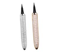 WRITWAA 2 Pezzi Penne Cosmetiche Prova Rivestimento Adesivo Occhio Eyeliner Liquido Waterproof Alato Accessori Penne Per Il Trucco Eyeliner Per La Casa Placcato Oro Rosa