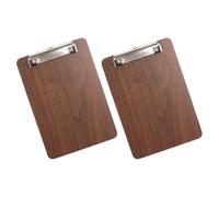 WRITWAA 2 Pezzi Porta Menù in Legno Leggero per Cucina e Casa, Facile da Aprire e Chiudere, Supporto Pratico per Ricette e Menu, per Uso Personale