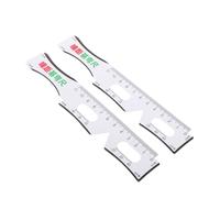 WRITWAA 2 Pezzi Righello della distanza della pupilla pd righello per misurare la distanza righello flessibile Accessorio occhiali misurazione forniture per optometria pupillometro pvc