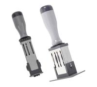 WRITWAA 2 pezzi Timbro Data Manuale per Documenti Contratti e Certificati Datario Piccolo Portatile Multifunzionale per Ufficio e Uso Professionale Marcatori Data Numerici per File