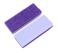 WRITWAA 2 pietre esfolianti per i piedi: pietra pomice professionale per pedicure, per rimuovere calli e pelle morta, colore viola.