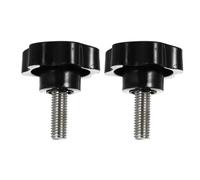 WRITWAA 2 pomelli a stella M10x30mm per base ombrellone - Pomello di serraggio esagonale zigrinato - Vite di serraggio manuale per parti di altalene per mobili da giardino, ricambio per telo di