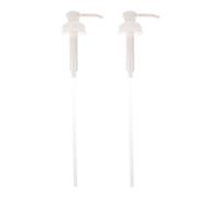WRITWAA 2 pompe dosatrici per detersivo per bucato - Pompa per flacone in plastica con tubo di prolunga - Ugello dosatore per liquidi per secchi, contenitori per shampoo da 1,38" D e galloni.