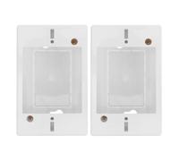 WRITWAA 2 scatole di derivazione per montaggio a superficie, scatola per interruttore elettrico da esterno, contenitore di giunzione in plastica tipo 118 per montaggio a parete per collegamento del