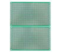 WRITWAA 2 schede prototipo PCB, circuito stampato universale, PCB bifacciale vuoto 6"x4" per progetti elettronici fai-da-te, circuiti di prova e saldatura.