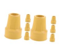 WRITWAA 2 Set Cuscinetti Per Le Stampelle Coperchi Delle Punte Dei Pali Ispessiti Bastoncini Da Trekking Con Punta Antiscivolo Punte Antiscivolo in Canna 4 Pezzi * 2