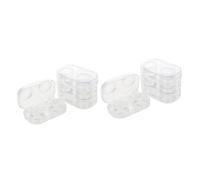 WRITWAA 2 Set Custodia Per Lenti A Contatto Astuccio Scatole Portaoggetti Storage Box Scatole Immagazzinaggio Valigia Scatole Per Lenti A Contatto Porta Lenti A Contatto P.s 4 Pezzi * 2