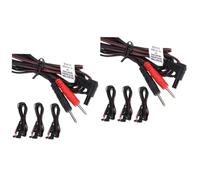 WRITWAA 2 Set Filo Dell'elettrodo Circolazione Sanguigna Fili Di Per La Macchina Cavo Per Dispositivi Connettori Pin Da 2 Mm Cavo Di Ricambio Pvc 4 Pezzi*2