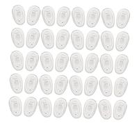 WRITWAA 2 Set Naselli Antiscivolo Plasil Os Sunglasses Snug Impugnature Occhio Cuscinetto in Silicone Per Montatura Per Occhiali Paranaso Per Occhiali Gel Di Silice Transparent 20 Paia*2