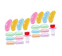 WRITWAA 2 Set Spremi Dentifricio Bagno Chiave Dosatore Spremiagrumi Spremere Il Dentifricio Tubi Spremuta Di Dentifricio Strumento Spremi Tubetto Di Dentifricio Plastica 10 Pezzi * 2
