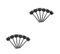 WRITWAA 2 Set Visiera Di Visione Per Occhio Test Optometria Vista Occlusore Oculare Portatile Occlusore Oculare in Plastica Nera Pp Black 6 Pezzi*2