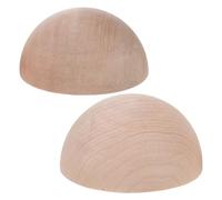 WRITWAA 2 stampi a Mezza Sfera per Argilla, stampi in Legno per Ceramica e Gesso per Ciotole, Piatti e vassoi Fai da Te, Diametro 9 cm/10 cm, Forniture artistiche per la Lavorazione a Caldo.