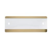 WRITWAA 2 targhe per ufficio/porta, in metallo, autoadesive, resistenti allo sbiadimento, moderne, per casa e ufficio, ideali per la porta della reception (dorate).