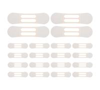 WRITWAA 20 Pezzi Cerotti per Collo Antirughe in Plastica Color Kaki Effetto Lifting, Adesivi per Riduzione Visibile delle Rughe e Contorno del Collo, per Attività Quotidiane e Stile