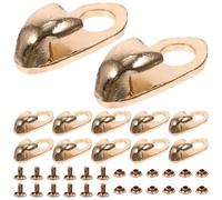 WRITWAA 20 pezzi di ganci per stivali in lega, ganci per lacci delle scarpe, fermagli per fibbie per scarpe, fermagli per lacci delle, accessori di ricambio per la riparazione degli stivali