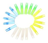 WRITWAA 20 Pezzi Frecce per Coda di Cocca in Plastico da 6mm, Resistente e Precisa, per Tiro L' All'aperto e Caccia