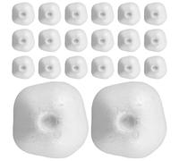 WRITWAA 20 Pezzi Palline in Schiuma di Polistirene a Forma di Melograno Bianco, Multifunzione e Versatile per Decorazioni Creative e Progetti Scolastici Fai da Te