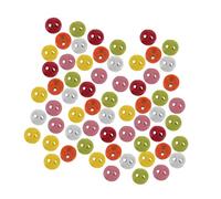 WRITWAA 200 Pezzi Mini Bottoni Rotondi Bianchi in Lega Due Cucitura Facile per Abbigliamento Bambole Accessori Resistenti per Cucito di Orsetti Amigurumi e Te