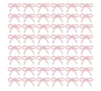 WRITWAA 200 Pezzi Mini Fiocchi Decorativi in Resina Rosa 3d per Abbigliamento e Unghie Acriliche, Eleganti e Delicati per Uniforme Scolastica e Hanfu
