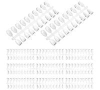 WRITWAA 200 pezzi Schede Colore Unghie Pratiche in Resistente per Esposizione Smalti e Pratica Nail Art Professionale