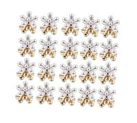 WRITWAA 20pezzi Mini Fermaglio Per Capelli Perle e Fiori Fermagli Per Capelli Piccoli e Graziosi Lega Resistente e Robusta