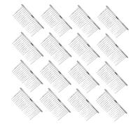 WRITWAA 20pezzi Pettine Per Capelli Da Sposa in Metallo Argento Denti Per Velo Francese Fermaglio Laterale Elegante Per Capelli Accessori Da Matrimonio Per Donna