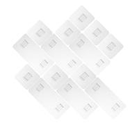 WRITWAA 24 Pezzi Ganci Adesivi Trasparenti per Mensole da Bagno e Cucina in Acrilico Impermeabili e Resistenti All'invecchiamento, per Organizzare senza Forare