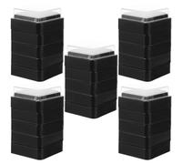 WRITWAA 25 Pezzi Tampone di Inchiostro Vuoto Quadrato 3x3 Cm Riutilizzabile per Timbri Fai da Te e Scrapbooking, Spugna Durevole e Portatile per Lavori Artigianali e Impronte Digitali