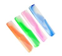 WRITWAA 25pezzi Pettine di Plastica Pettine per Taglio di Capelli e Styling per Uso Doppio Districante per Capelli Bagnati o Asciutti Colore Casuale