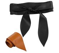 WRITWAA 2pezzi Cinture Larghe Elastica Per Donna Di Cinture Con Fiocco Per Vestito e Camicia Sottile e Comoda Design Per Scolpire La Figura e Valorizzare Viso