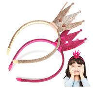 WRITWAA 2pezzi Copricapo Per Bambine Di Cerchietto Paillettes Accessori Per Per Compleanni e Feste